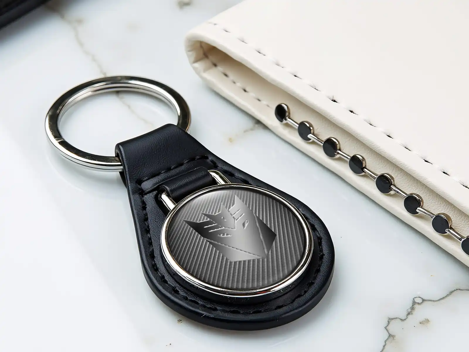 Custom Leather Key Rings Stylish Force Racing Edition